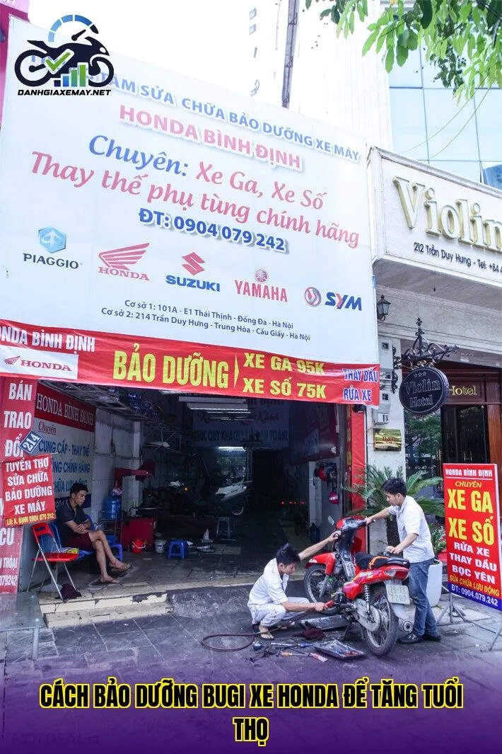 cách bảo dưỡng bugi xe Honda để tăng tuổi thọ