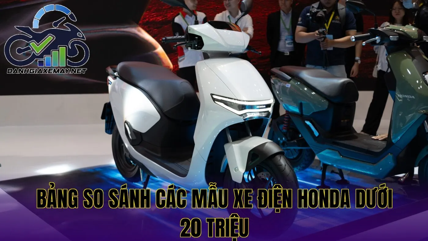 bảng so sánh các mẫu xe điện Honda dưới 20 triệu