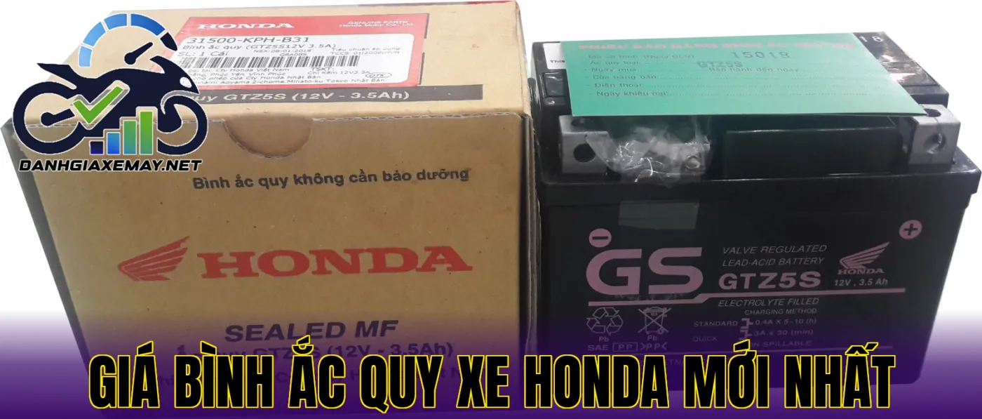 Giá bình ắc quy xe Honda mới nhất