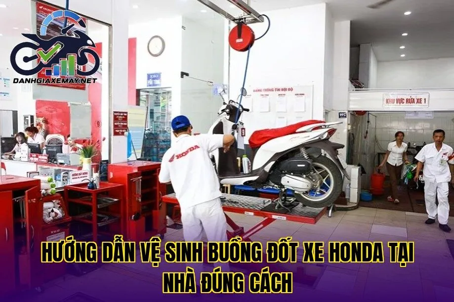hướng dẫn vệ sinh buồng đốt xe Honda tại nhà đúng cách
