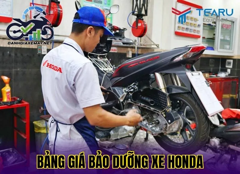 Bảng giá bảo dưỡng xe Honda