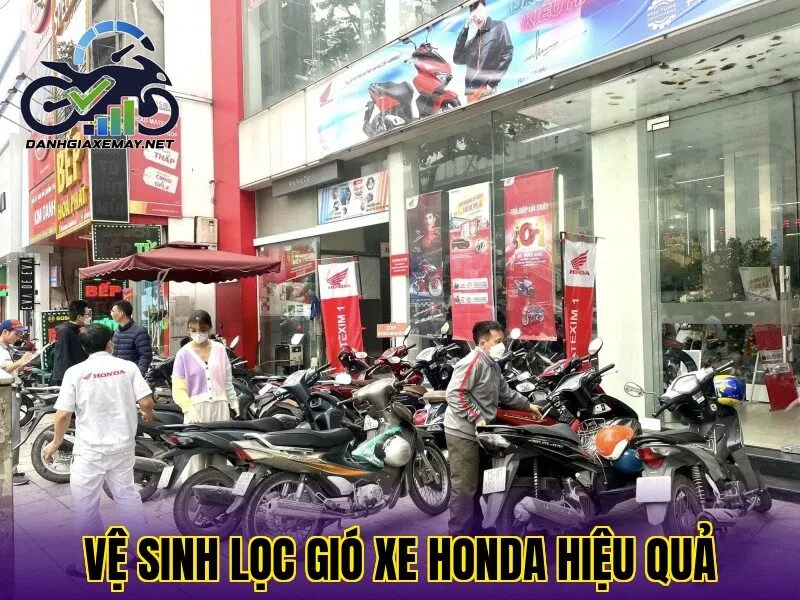 vệ sinh lọc gió xe Honda hiệu quả