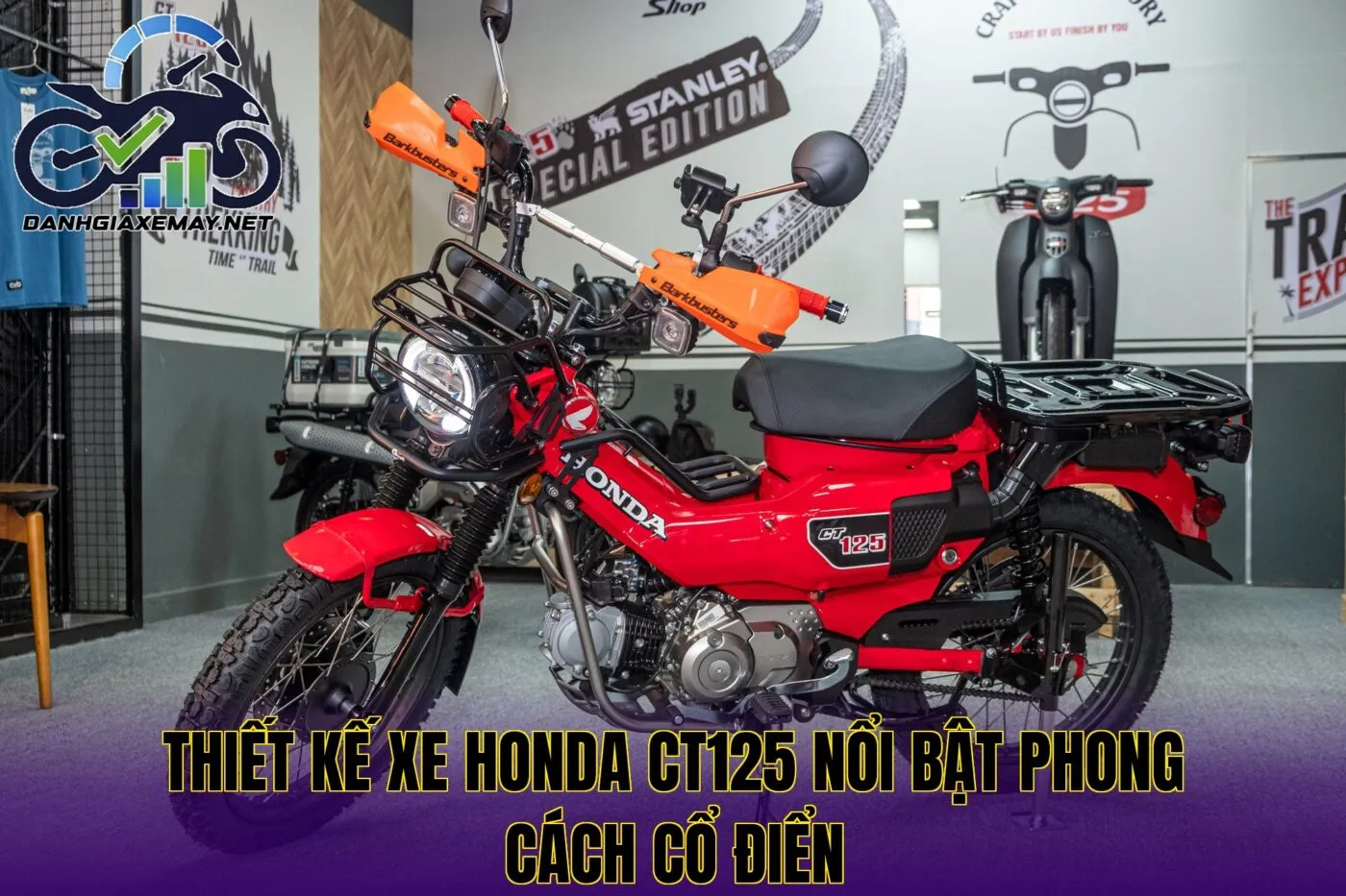 thiết kế xe Honda CT125 nổi bật phong cách cổ điển