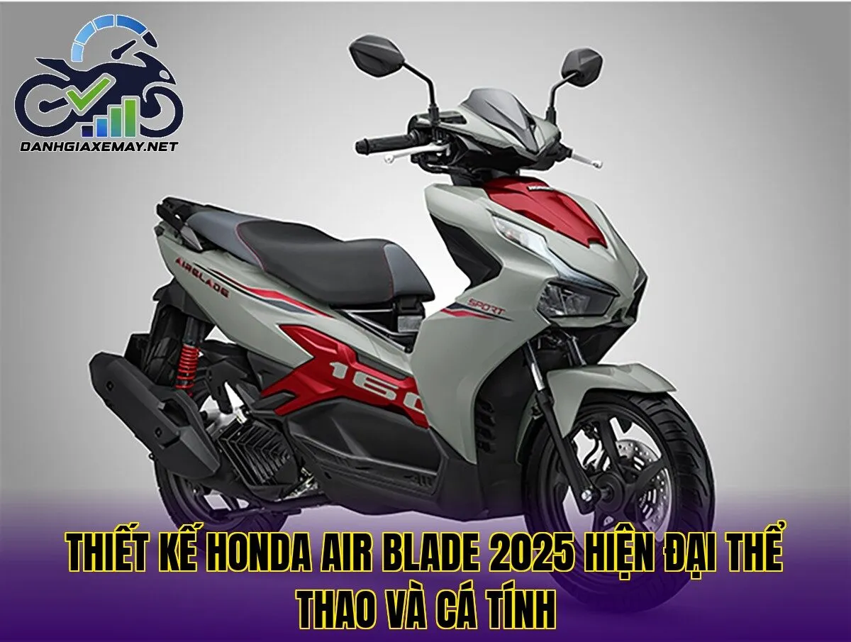 thiết kế Honda Air Blade 2025 hiện đại thể thao và cá tính