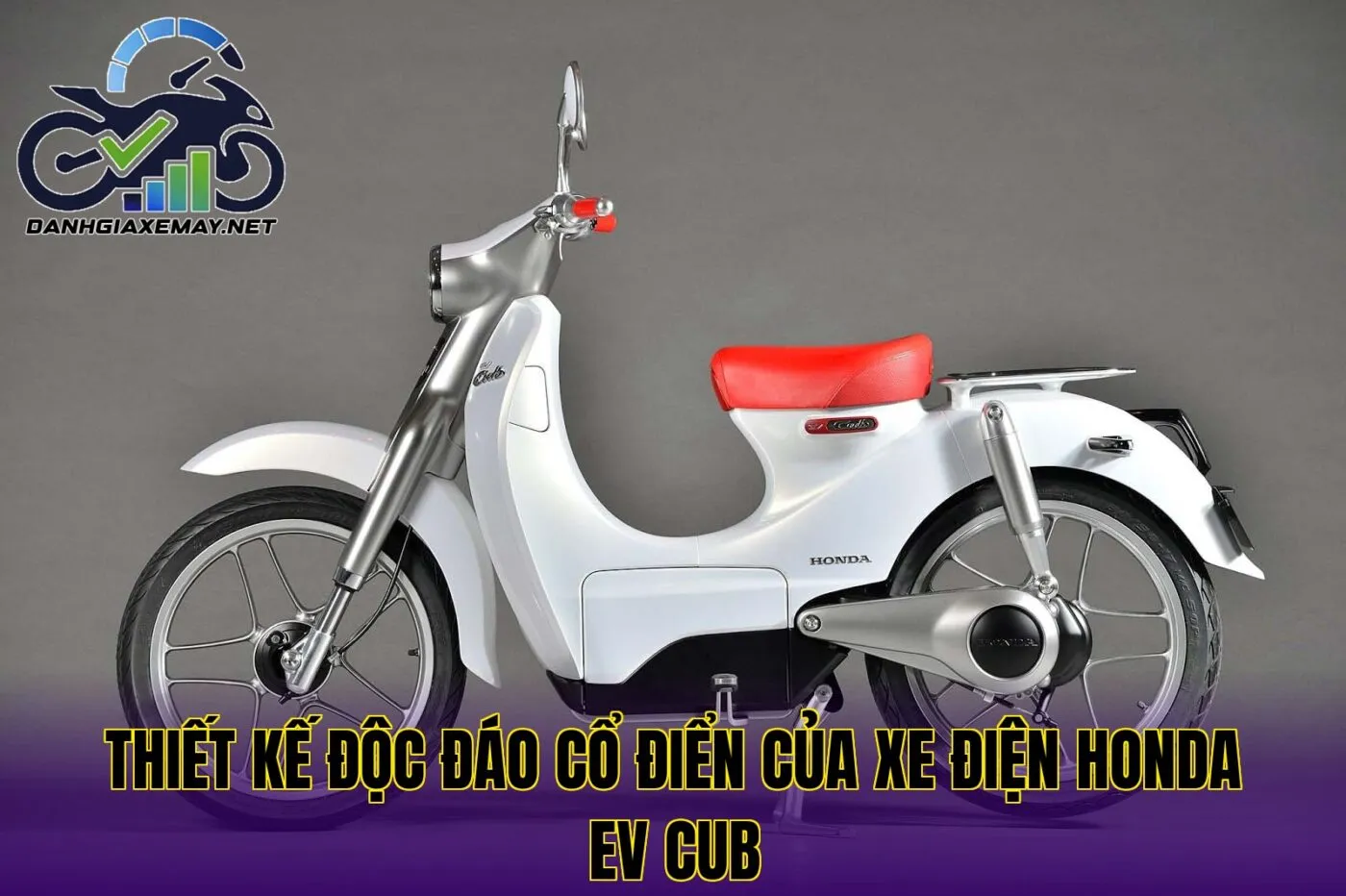 thiết kế độc đáo cổ điển của xe điện Honda EV Cub