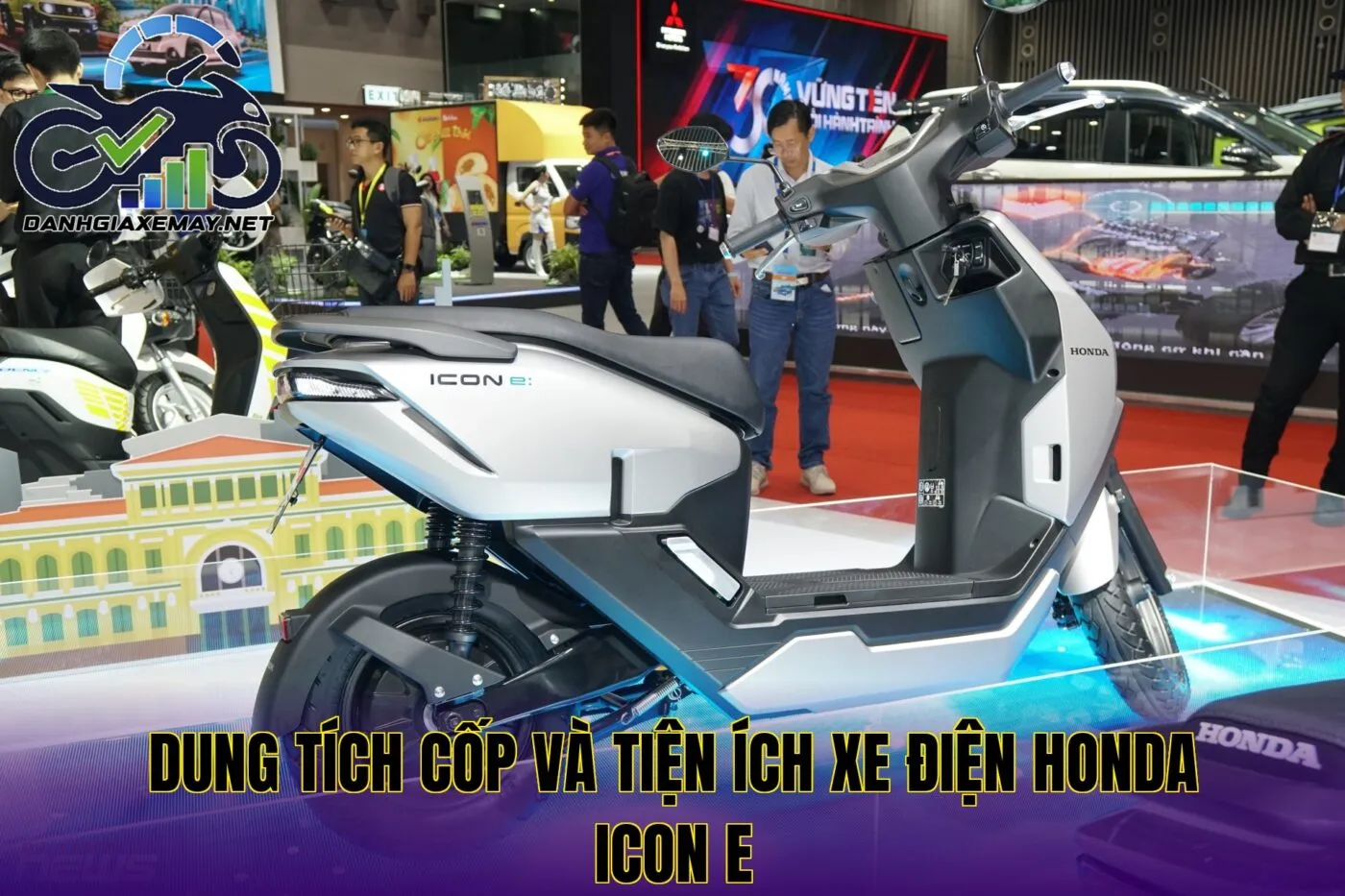 dung tích cốp và tiện ích xe điện Honda ICON e