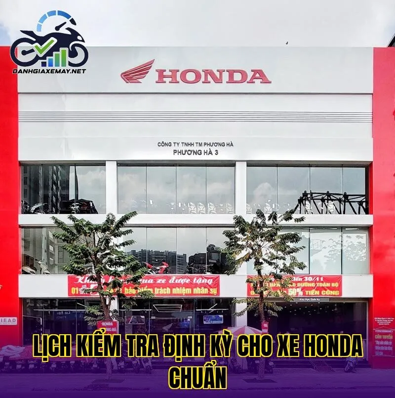 lịch kiểm tra định kỳ cho xe Honda chuẩn