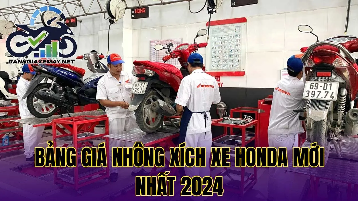 bảng giá nhông xích xe Honda mới nhất 2024
